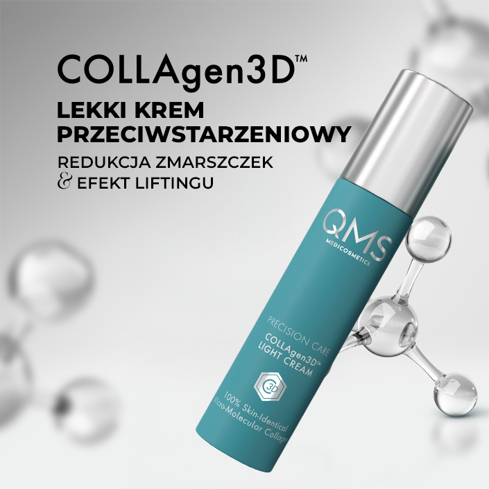 QMS Medicosmetics COLLAgen3D Light Cream lekki krem przeciwstarzeniowy z bioidentycznym kolagenem 50