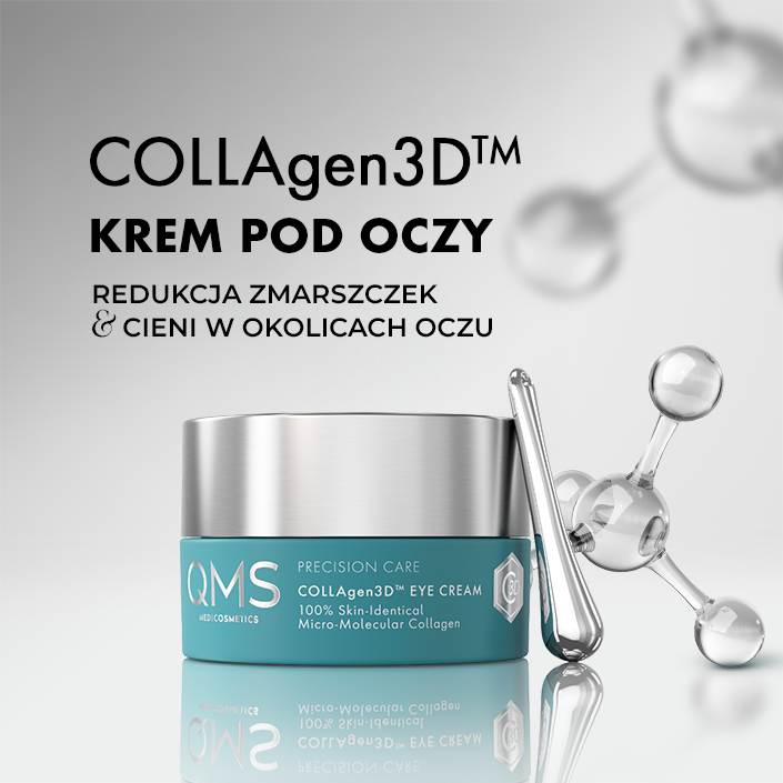 QMS Medicosmetics COLLAgen3D Eye Cream przeciwzmarszczkowy krem pod oczy z bioidentycznym kolagenem 