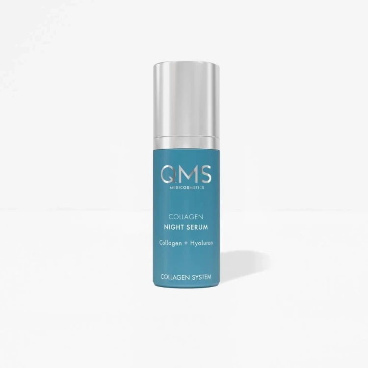 QMS Medicosmetics Collagen Night Serum kolagenowe serum z kwasem hialuronowym i peptydami na noc 30 