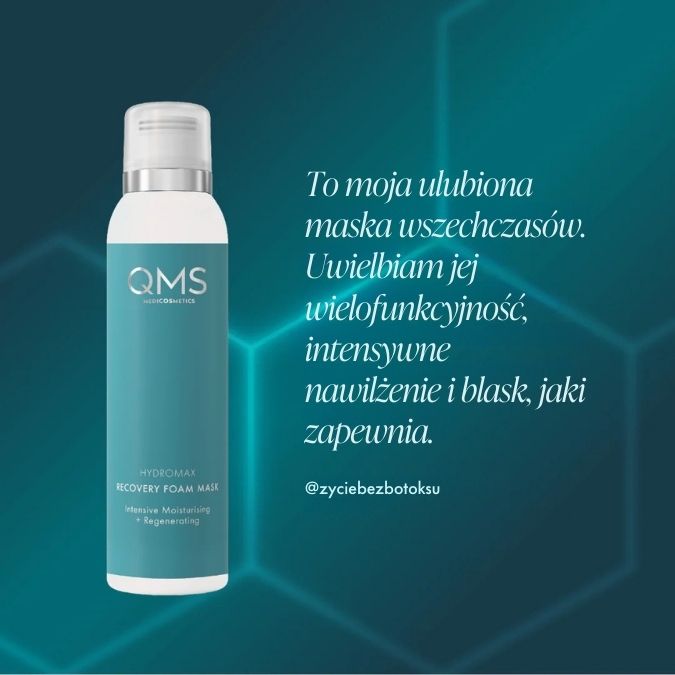QMS Medicosmetics Hydromax Recovery Foam Mask nawilzajaca maska w piance z witaminami ACE 150 ml