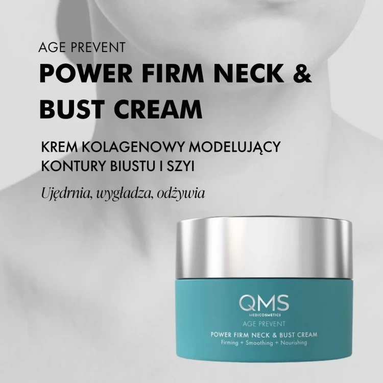 QMS Medicosmetics Age Prevent Power Firm Neck & Bust Cream kolagenowy krem na szyje dekolt i biust 1