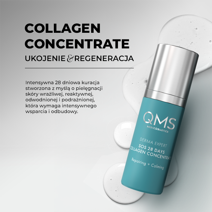 QMS Medicosmetics Derma Expert SOS 28 Days Collagen Concentrate kolagenowe serum naprawcze 30 ml