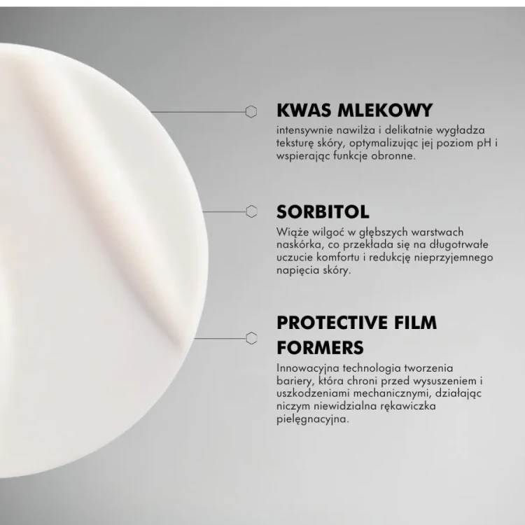 QMS Medicosmetics Body Balance Protection Hand Cream naprawczy krem do rak z kwasem mlekowym 75 ml