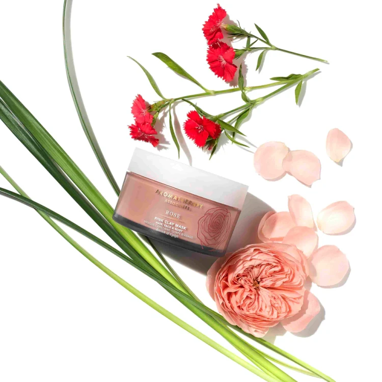 Aromatherapy Associates Rose Pink Clay Mask maska z różowej glinki do twarzy, ciała i włosów 200 ml