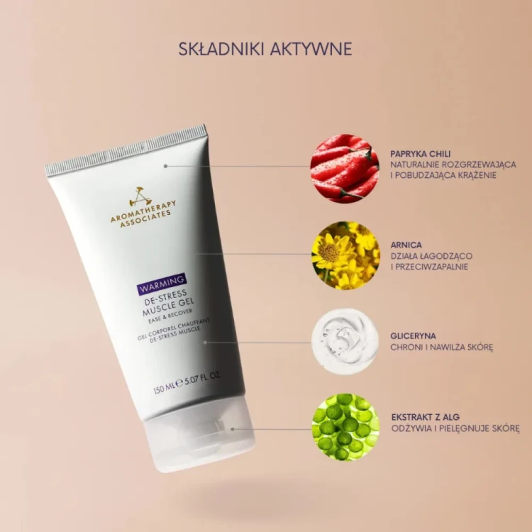 Aromatherapy Associates De-Stress Warming Muscle Gel rozgrzewający żel na zmęczone mięśnie 150 ml