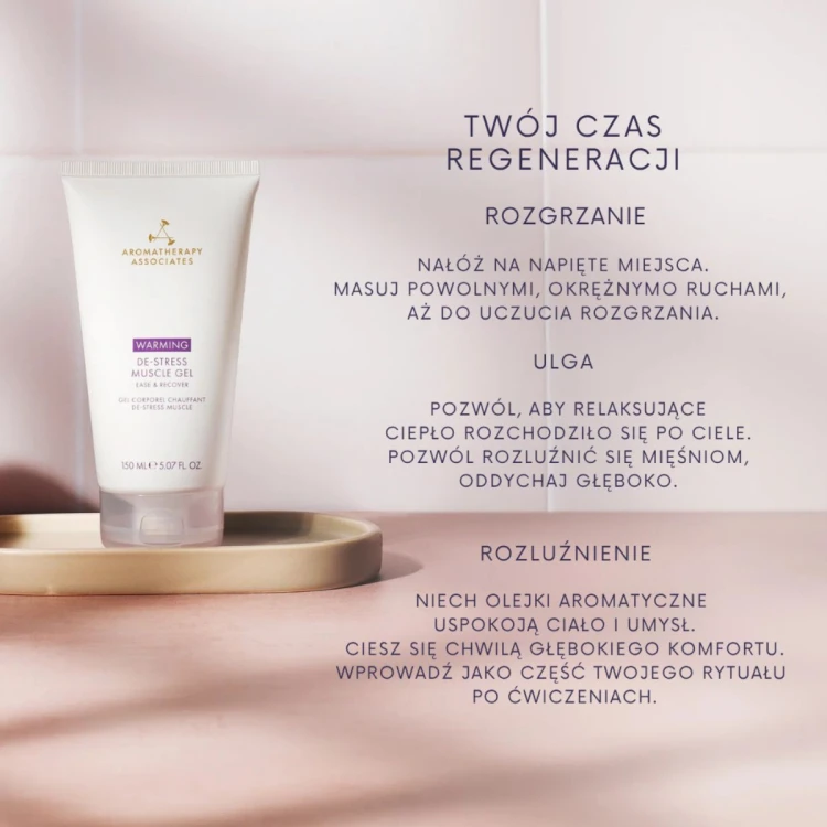 Aromatherapy Associates De-Stress Warming Muscle Gel rozgrzewający żel na zmęczone mięśnie 150 ml