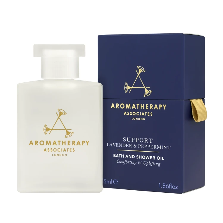 Aromatherapy Associates Support Lavender & Peppermint Bath & Shower Oil łagodzący bóle olejek do kąp